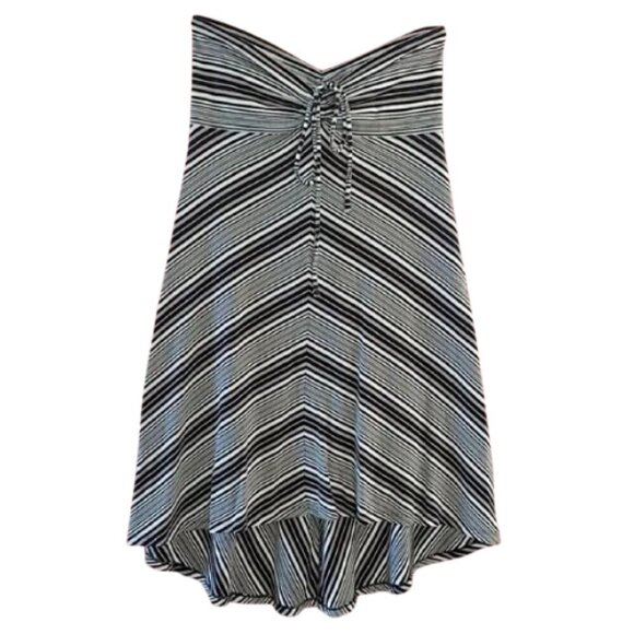 Women's S Patagonia Kamala Convertible Dress/Skirt Black & White Chevron - Picture 1 of 11
